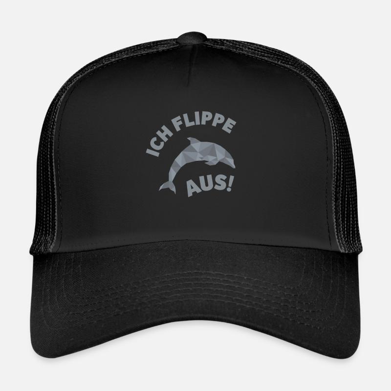Delfin Ich Flippe Aus Lustiges Geschenk Trucker Cap