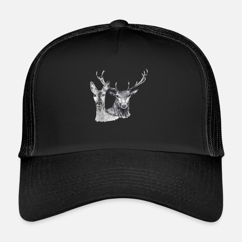 Cerf et lasse Casquette trucker 