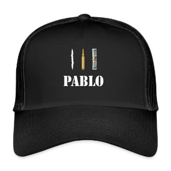 Pablo Escobar Cocaïne - Casquette trucker  - noir/noir - Devant