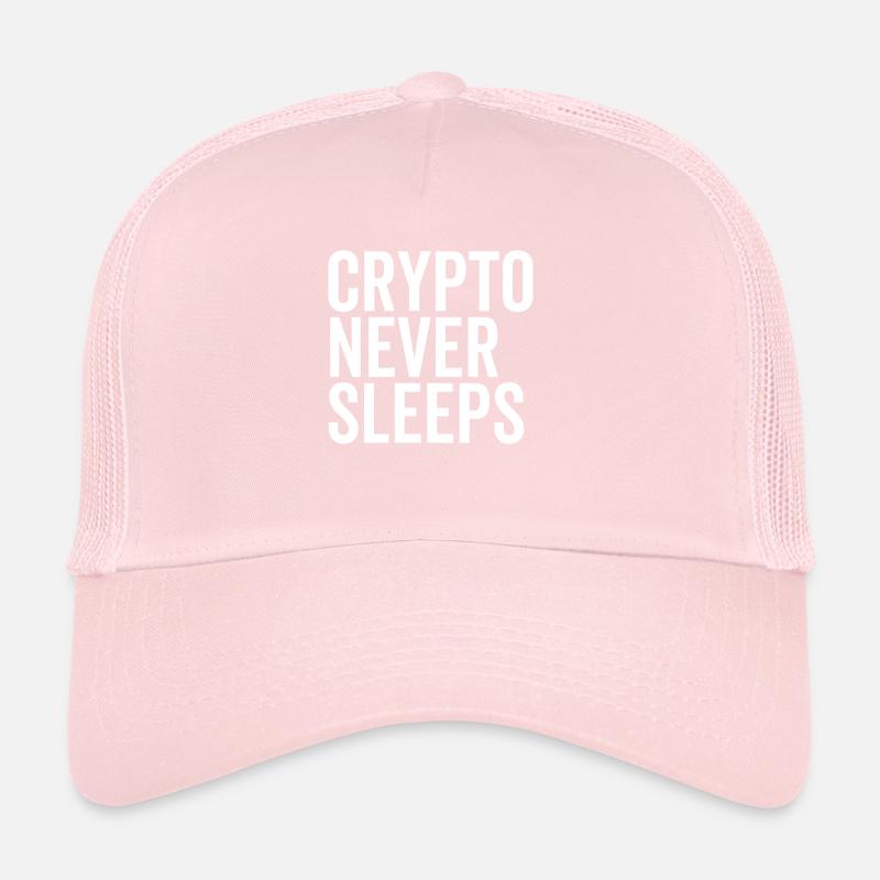 Crypto ne dort jamais Casquette trucker 