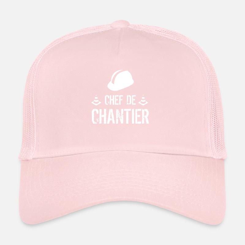 Chef de Chantier Cadeau Casquette trucker 