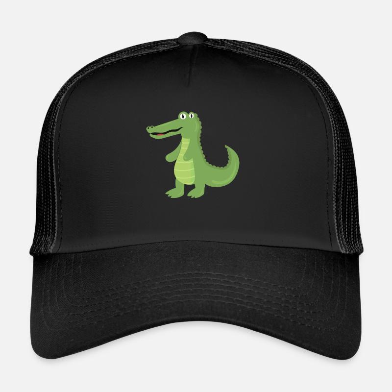 Alligator - Trucker Cap - Schwarz/Schwarz