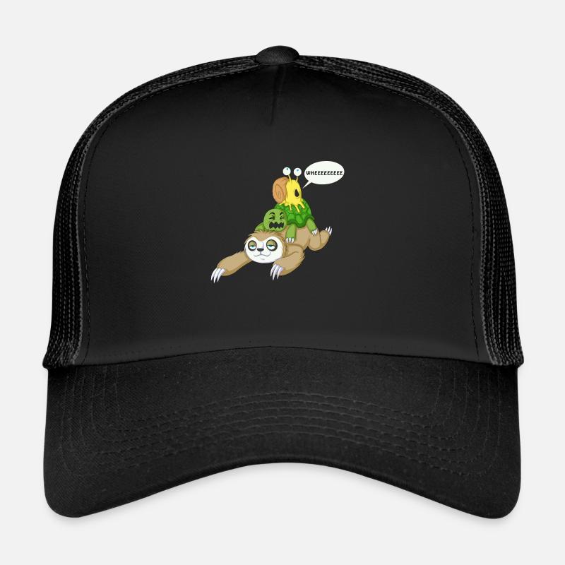 sloth snail and turtle Trucker Cap