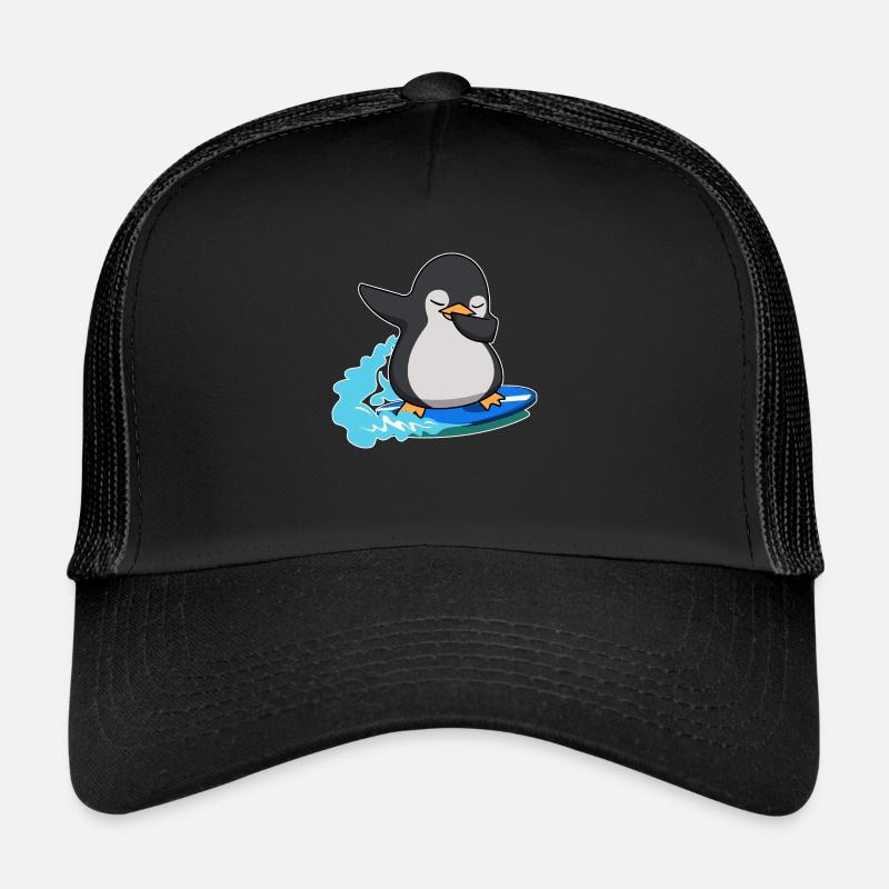 dab dabbing pingouin surf king pingouin anniversaire Casquette trucker 