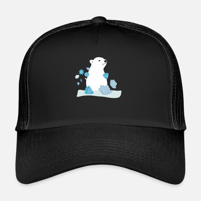 Polar bear - Trucker Cap - black/black