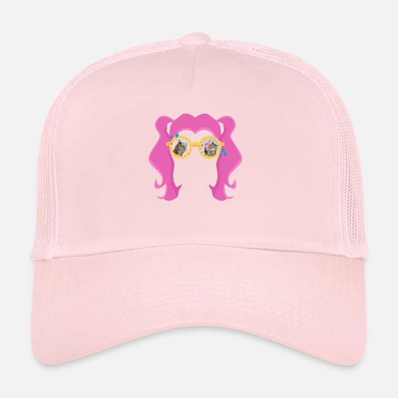 Filles avec des lunettes Casquette trucker 