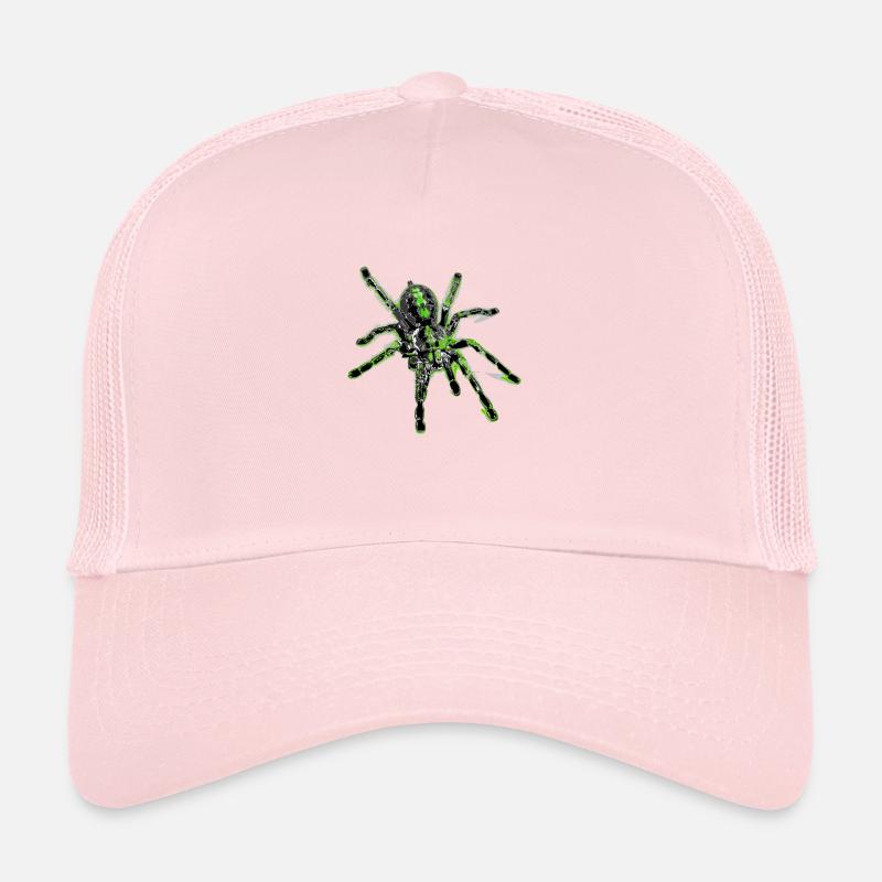 Araignée tigre vert, araignée Casquette trucker 