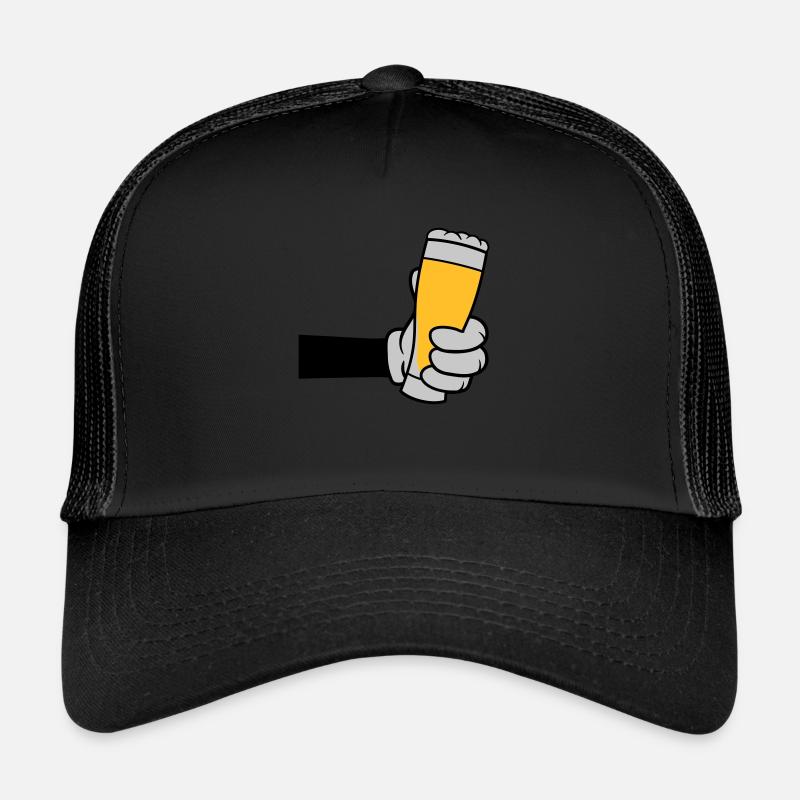 Bierglas anstoßen Comic Hand Trucker Cap