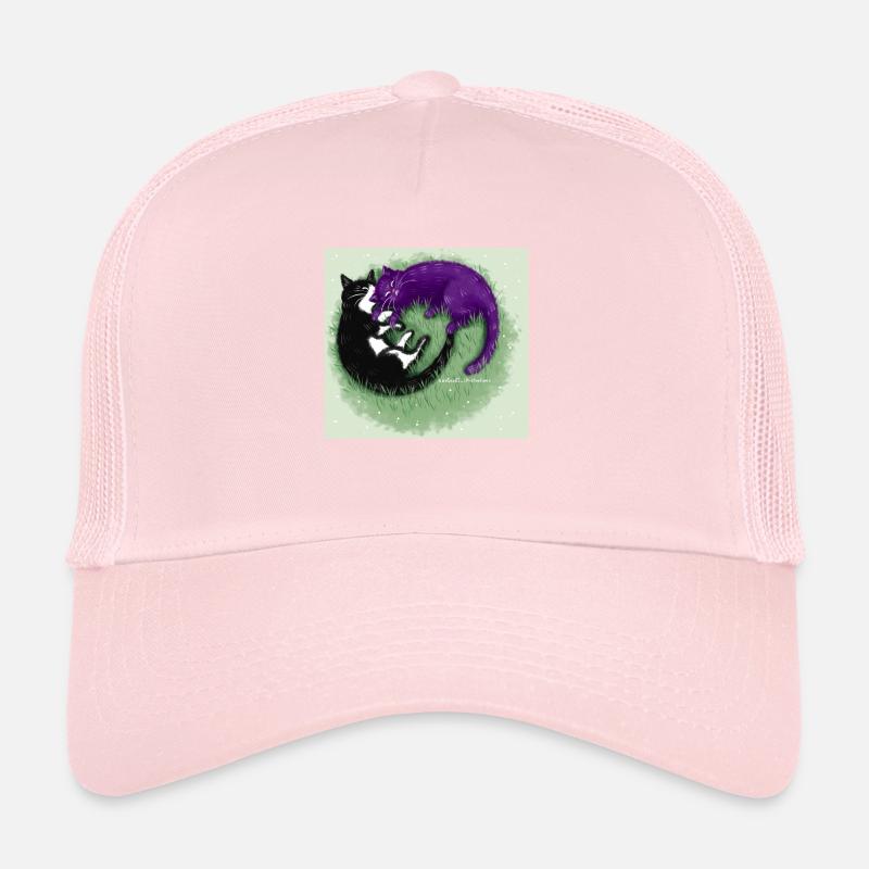 Ying Yang Chats Casquette trucker 