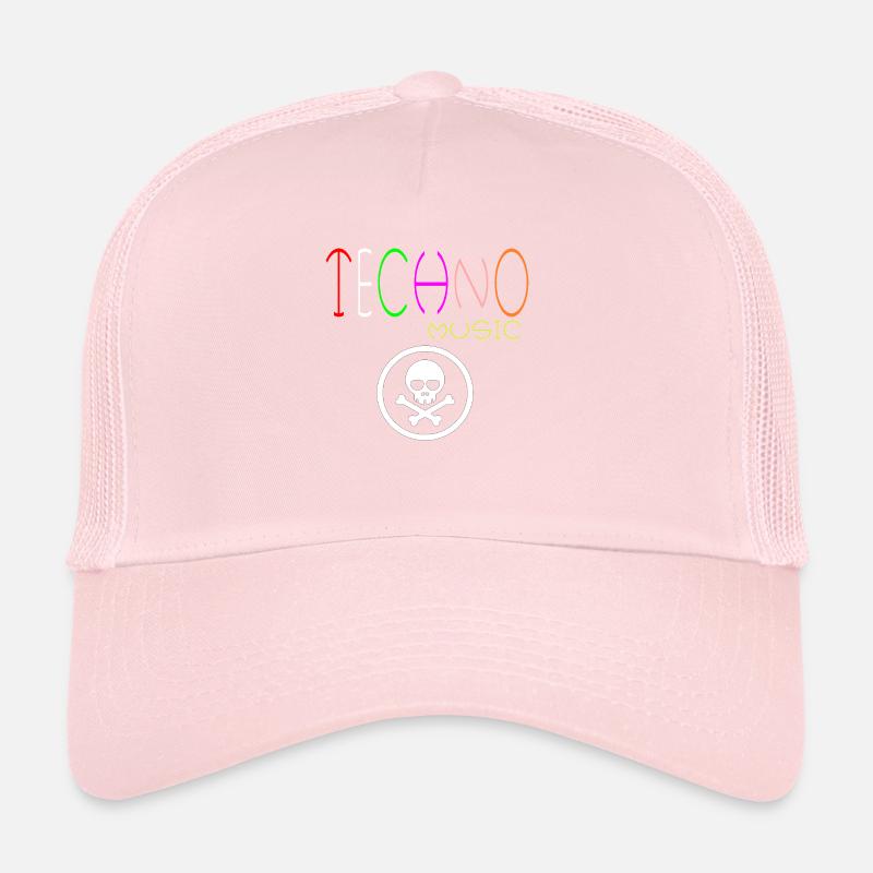 logo de la musique techno Casquette trucker 