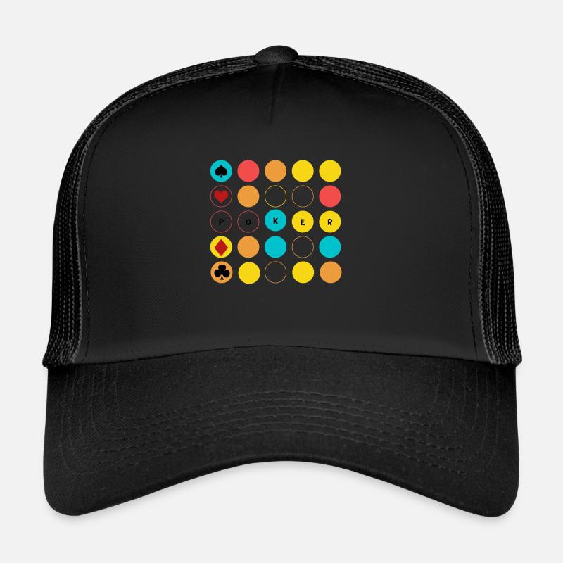 Poker bulles Casquette trucker 
