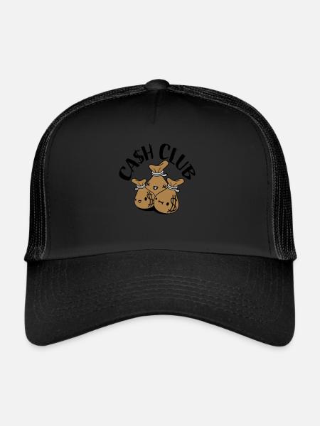 Cash Club Money Bags Friends - Trucker Cap - black/black - Front