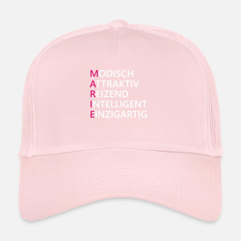 Marie Name Geschenk Trucker Cap