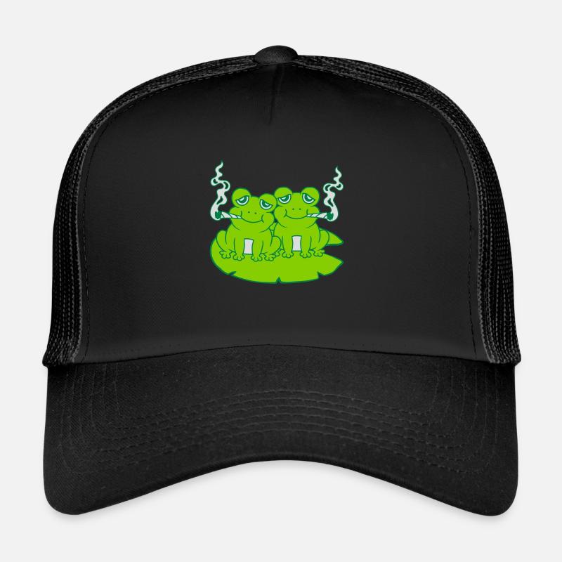 2 Kiffer Freunde Frösche Trucker Cap
