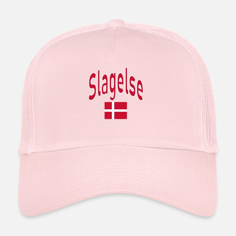 Drapeau de Slagelse Danemark Casquette trucker 