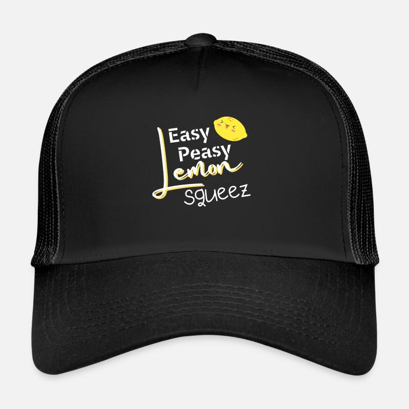 Easy Peasy Lemon Squeezy - Casquette trucker  - noir/noir