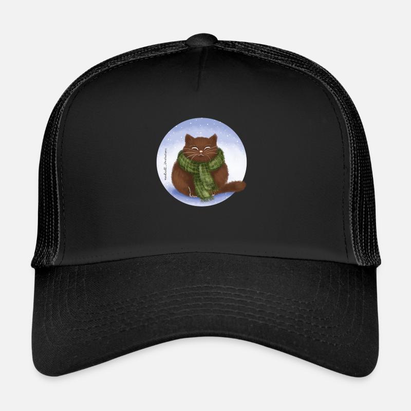 Chat Hiver Casquette trucker 