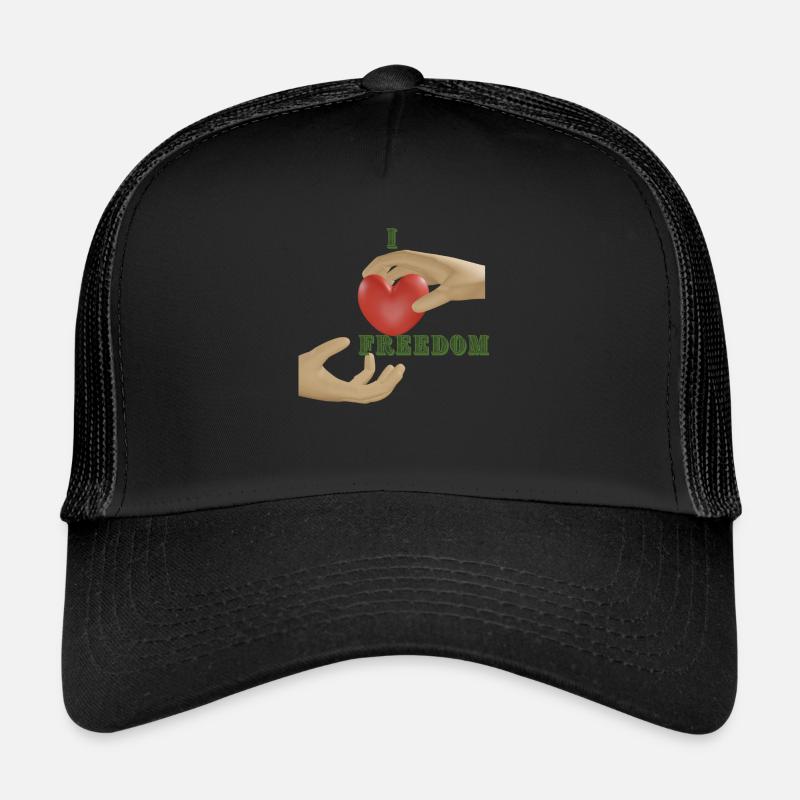 I love freedom Trucker Cap