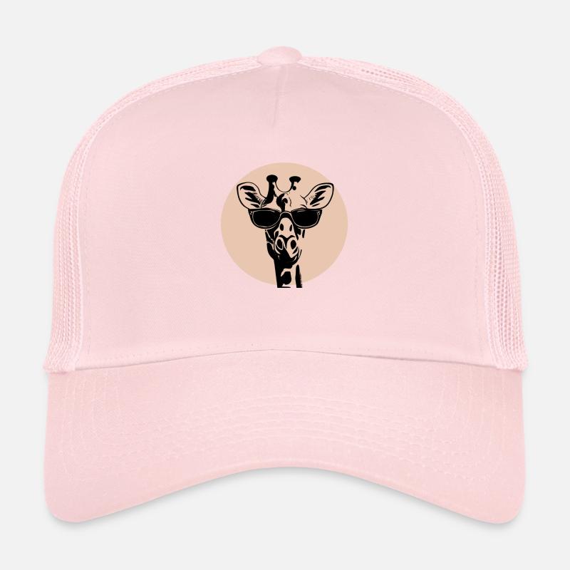 Girafe à lunettes Casquette trucker 
