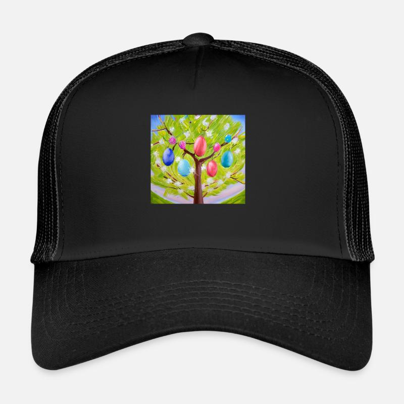 Arbre à œufs coloré Casquette trucker 