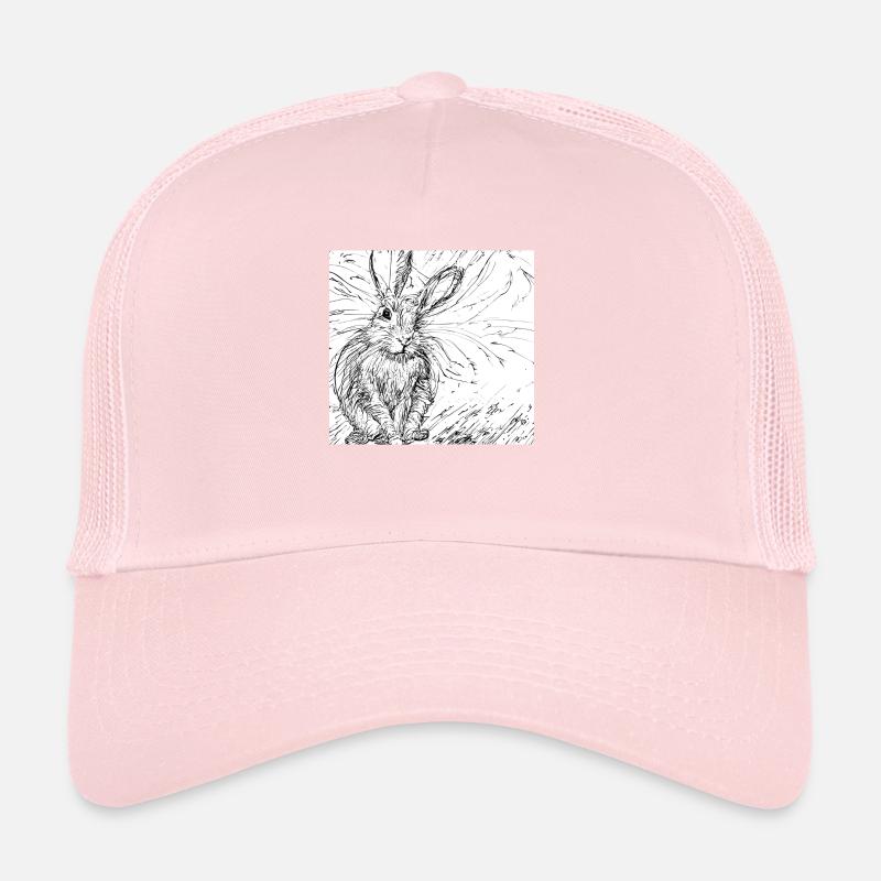 Drawn hare Trucker Cap