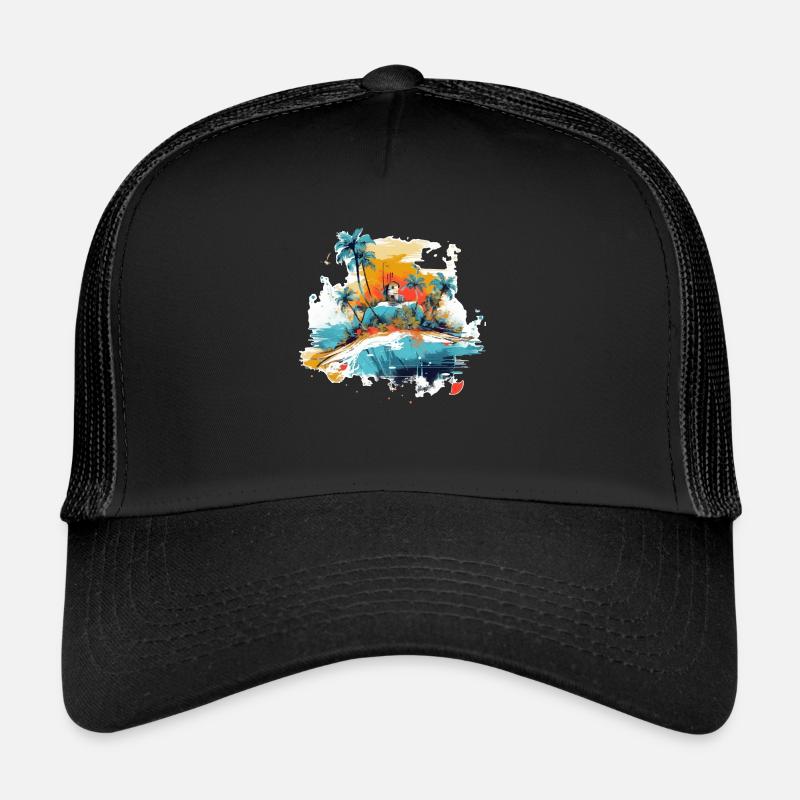 Paradis tropical Casquette trucker 