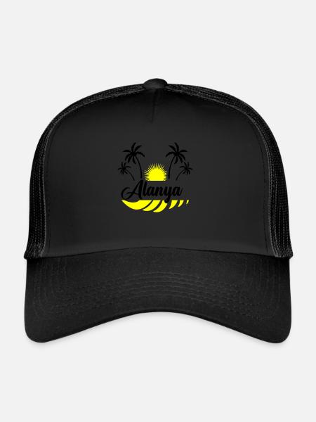 Alanya - Trucker Cap - black/black - Front