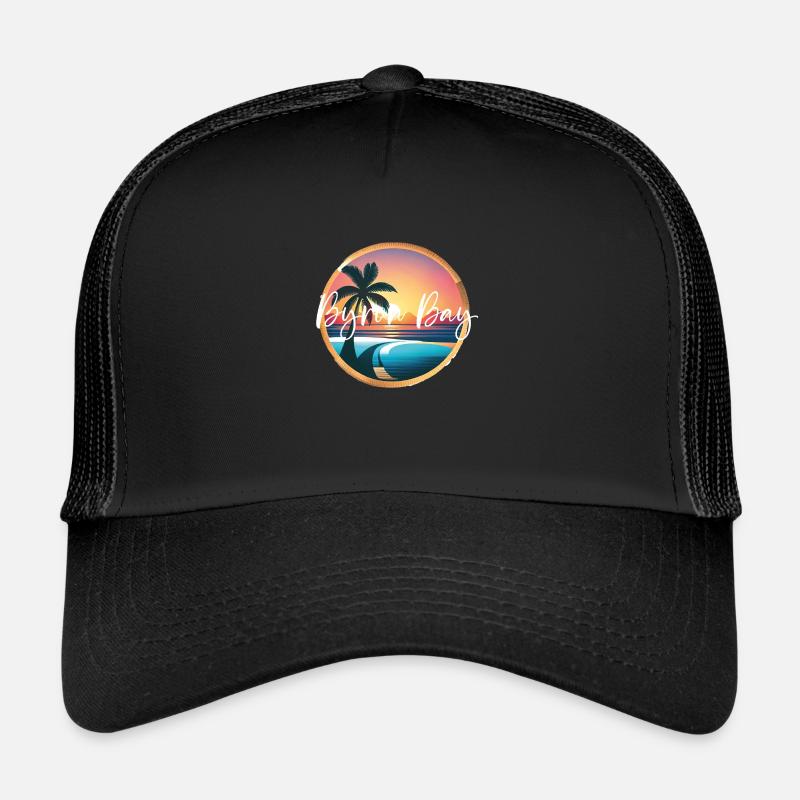Byron Bay - Trucker Cap - Schwarz/Schwarz