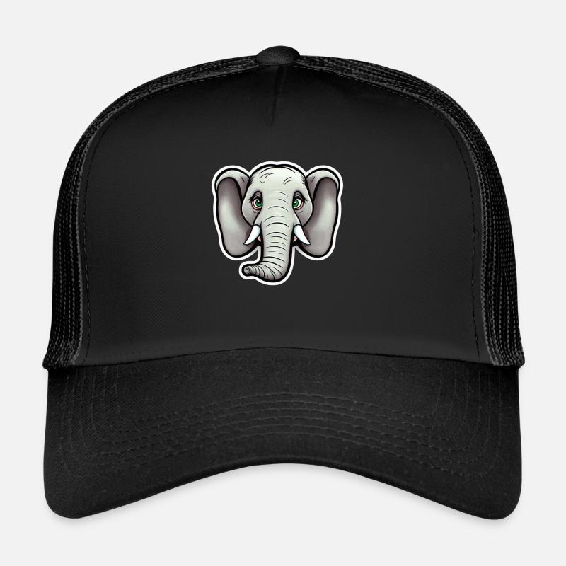 Gentle Giant: Majestic Elephant Trucker Cap