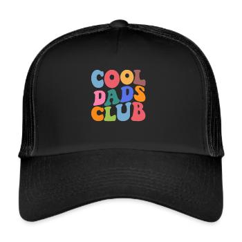 Cool Dads Club - Trucker Cap - Schwarz/Schwarz - Vorne