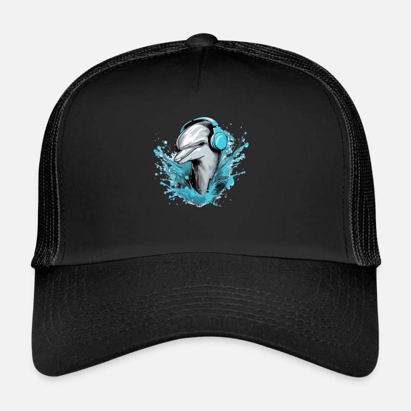 Jerko the audiophile dolphin Trucker Cap