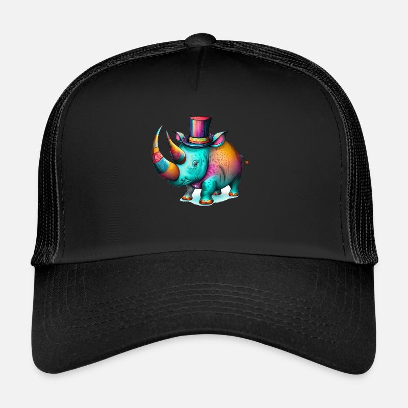 Chilliges Nashorn: Ein stilvolles Nashorn Trucker Cap