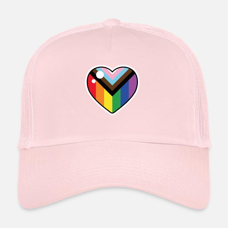 Heart (Progress Pride flag) Trucker Cap