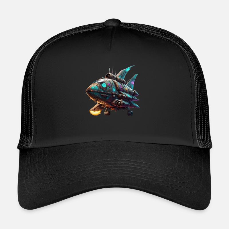 Spaceship Trucker Cap