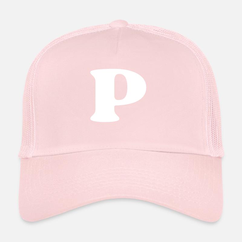 Letter p Trucker Cap