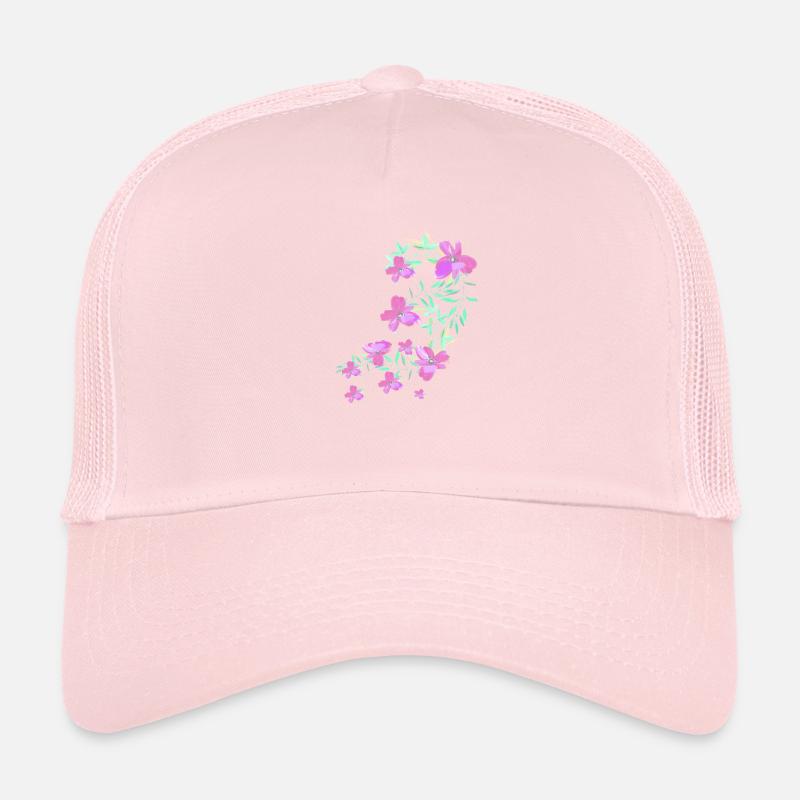 laurier-rose,fleur,lotus,vigne,floral,fleurs Casquette trucker 