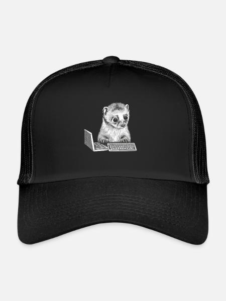 MIGNON FURET GEEK - Casquette trucker  - noir/noir - Devant