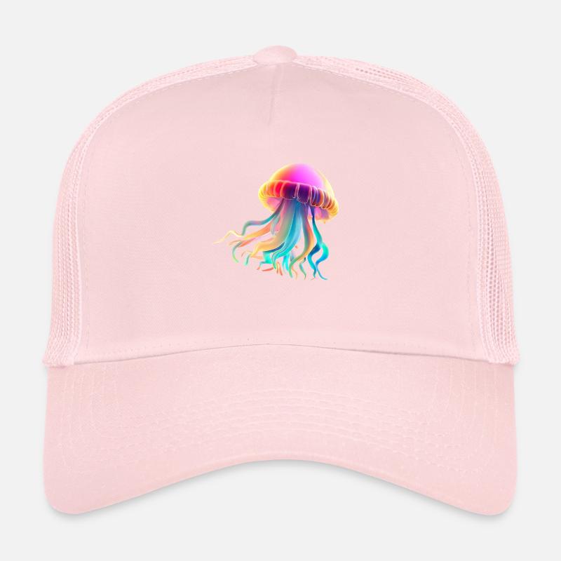 Méduse Méduse Sea Creature Diving Cadeau coloré Casquette trucker 