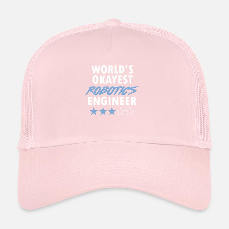 Droid Builder School Funny World's Okayest Robotic Trucker Cap