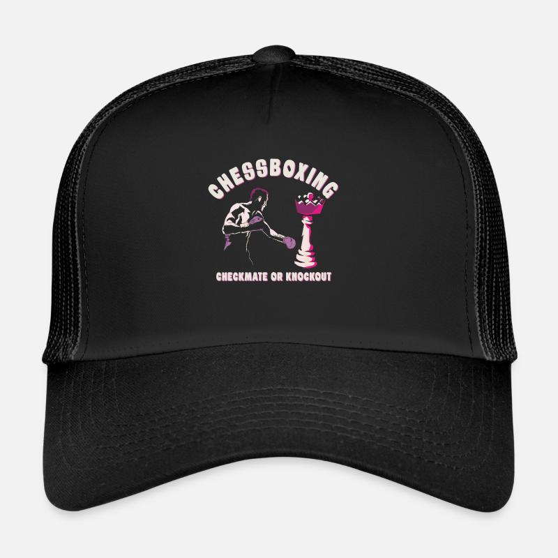 Chess Boxing - Checkmate or Knockout Chess Boxing Trucker Cap