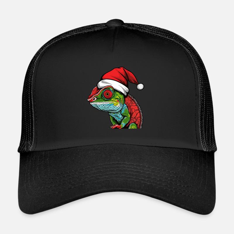 Tête d’animal de Noël caméléon Casquette trucker 
