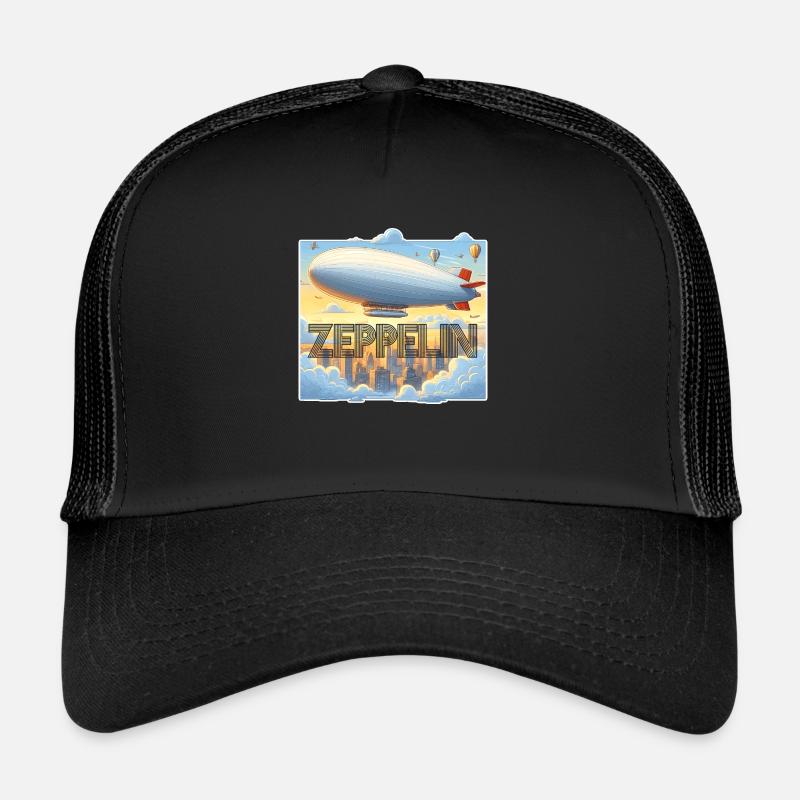 Dirigeable Zeppelin Casquette trucker 