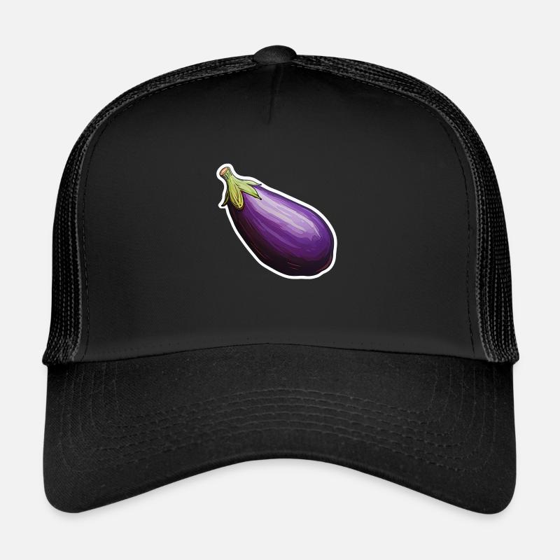 Aubergine violet Trucker Cap
