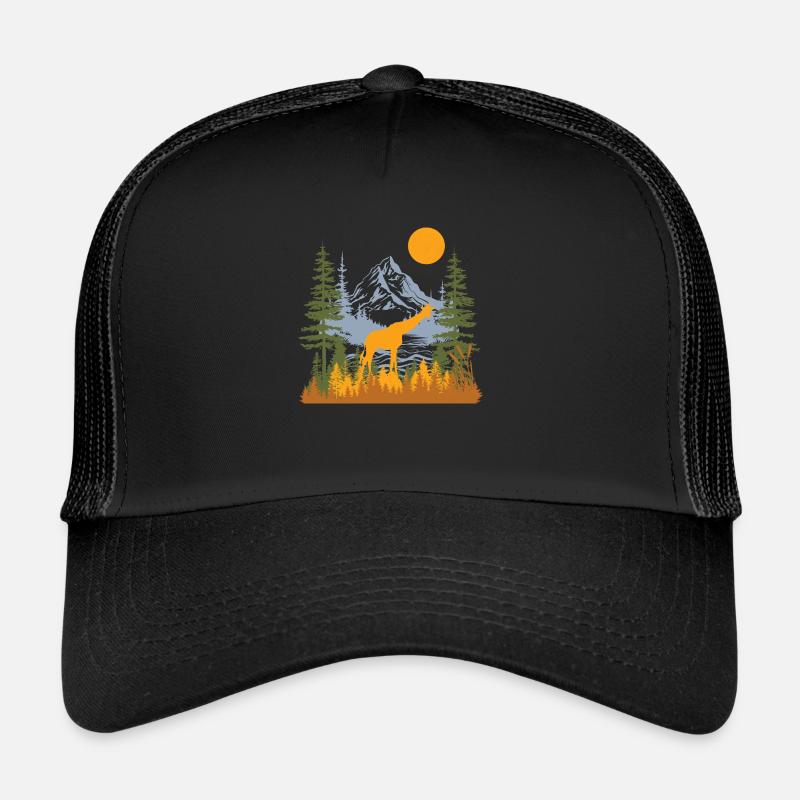 Giraffe Mountain Majesty Trucker Cap
