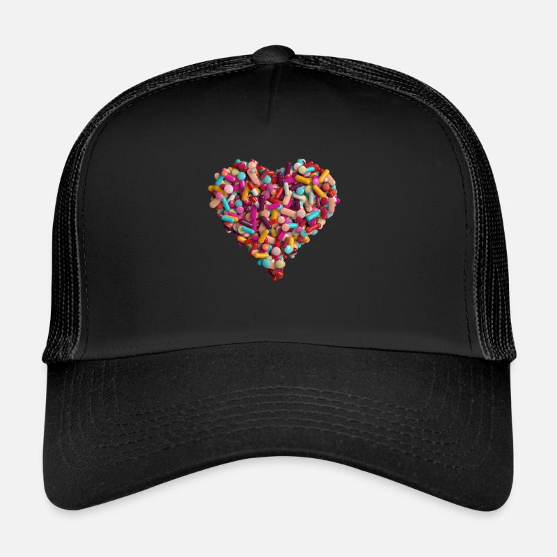 Pillen - Trucker Cap - Schwarz/Schwarz