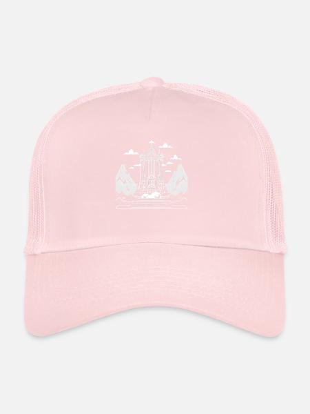 valhalla 2 - Casquette trucker  - rose pâle - Devant