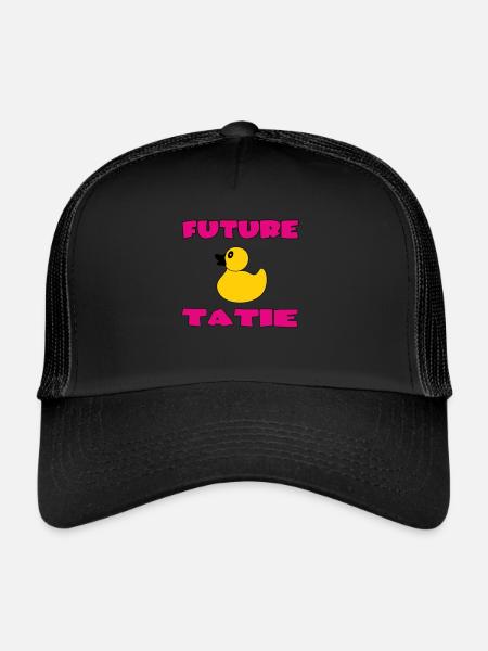 FUTURE TATIE TANTE - Casquette trucker  - noir/noir - Devant
