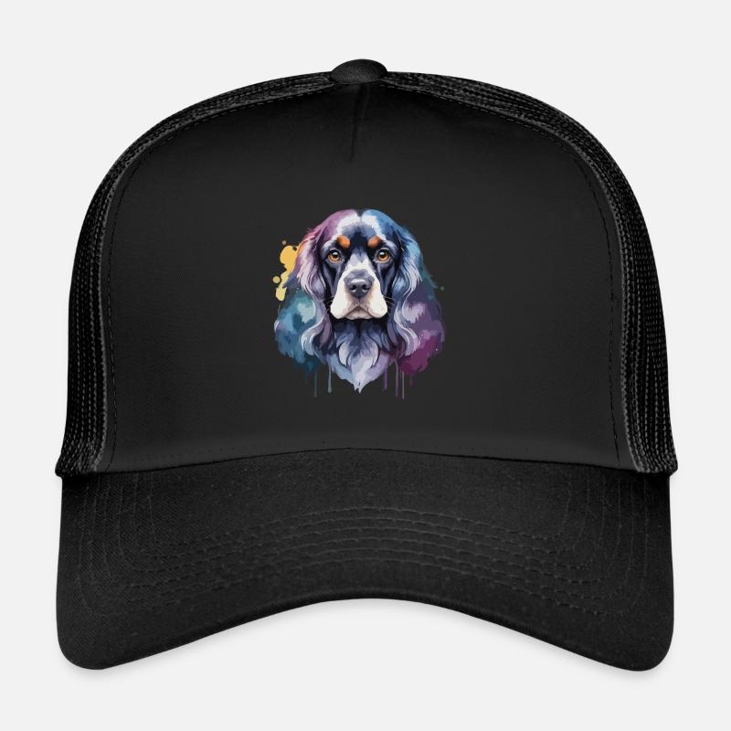 Cocker Spaniel Chien Cool Coloré Mignon Casquette trucker 