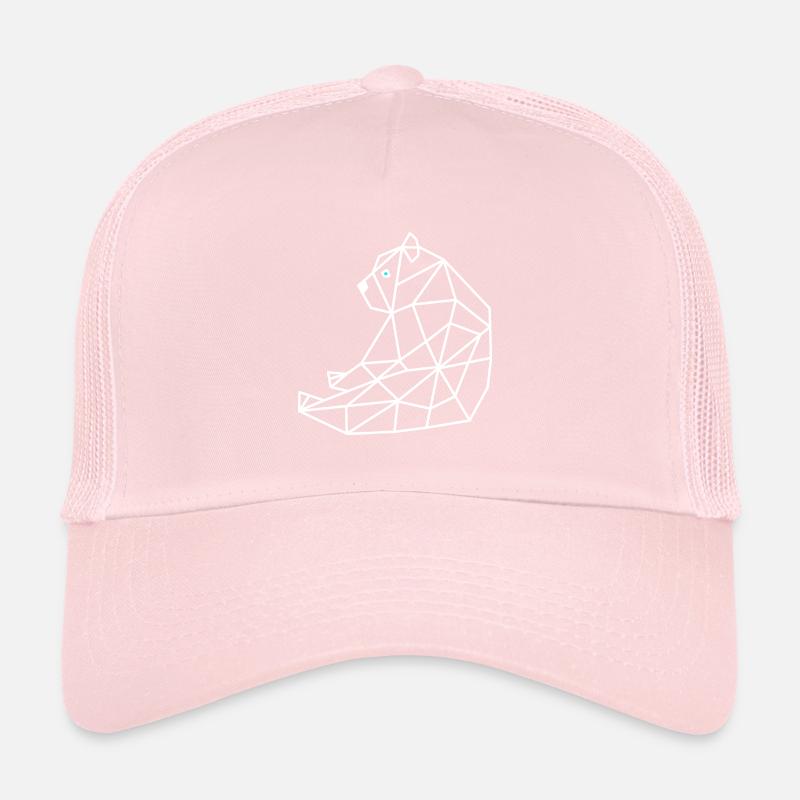 Bär Geometrisch Linie Trucker Cap