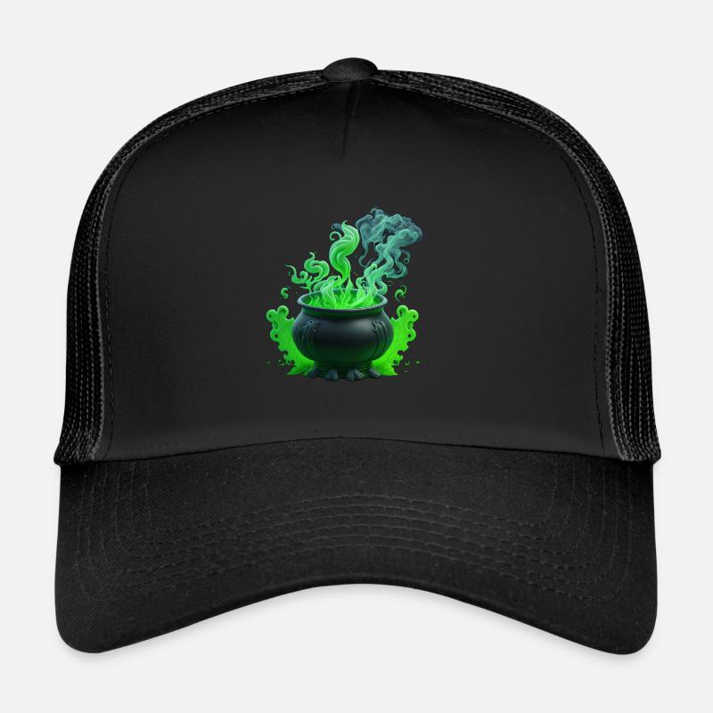 Chaudron de sorcière Halloween Casquette trucker 